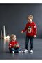 Children's Christmas Themed Red Sweater with Deer - 4