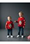 Children's Christmas Themed Red Sweater with Deer - 5