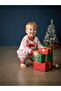 Children's Cotton Christmas Themed Santa Claus Printed Pajama Set - 2