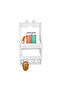 Qlux Bathroom Corner Hanging Shower Shelf with Screws Adhesive Shampoo Holder L-00287 - 2