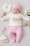 Baby Girl Newborn Hospital Discharge Velvet 5-Piece Bodysuit Set - 2