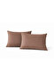Ranforce 100% Cotton Pillowcase Set of 2 Dark Brown
