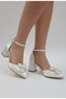 Elegant Pearl Detailed 5cm Heeled Wedding Dress Wedding Evening Dress Shoes - 2