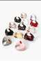 Women's Hand and Shoulder Bag Yellow with Cherry Charm Gift - 5