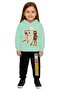 Braniot Printed Children's Tracksuit Set 3 Thread Count Fleece-Lined Cotton Fabric Hooded