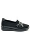 Berfilla Dr.Tavsiyeli 100% Leather Mother's Women's Ballerina Shoes BLACK - 2
