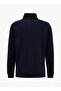 Mock Neck Navy Blue Men's Sweatshirt 261 Lcm 241069 Westorn Navy Blue - 2