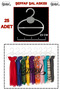 25 Pieces (23 cm) Transparent Crystal Shawl Hangers – for a Tidy and Aesthetic Look!