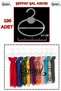 100 Pieces (14 cm) Transparent Crystal Shawl Hangers – for a Tidy and Aesthetic Look!