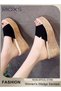 Women's Casual Wedge Slipper, Open Toe Suede Platform Sandal, Comfort Slip On Wedge Sandals, Fashion - 3