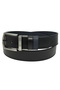 4 Cm. Double-Sided Sports Model Faux Leather Unisex Jeans Belt Navy Blue/Black - 4