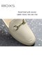 Women's Buckle Flat Mules, Closed Toe Sandals, Fashionable Comfortable Slippers, Slip-On Backless Mu - 4