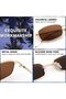 Vintage Small Rectangle Sunglasses Women Men Retro - 4