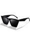 Vintage Square Cat Eye Sunglasses Oversized Women Fashion Sun Glasses