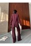 Women's Jacket Vest Palazzo Pants 3-Piece Suit - 6