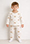 Sweet Teddy Bear Printed Pajama Children's Set