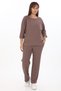 Women's Mink Seasonal Elastic Waist Pocketed Pipe Leggings 2-Piece Set