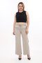 Women's Mink Summer Stone Logo Printed Pipe Leg Trousers