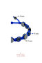 Certified Lapis Lazuli and Hematite Stone 8 mm Men's Macrame Natural Stone Bracelet - 3