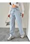 SIDE BELT ICE SNOW BUCKLE CARGO POCKET DETAIL BAGGY JEANS - 3