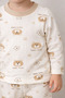 Sweet Teddy Bear Printed Pajama Children's Set - 2