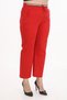 Women's Red Summer Special Stone Pants with Rubber Belt - 3