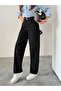 Side Belt Black Baggy Jeans with Buckle Cargo Pocket Detail - 8