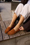 Ribalta Women's Taba Genuine Leather Suede Ballerinas - 2