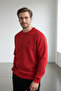 Men's mare jaker bicycle collar red sweatshirt - 3