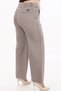 Women's Brown Summer Stone Logo Printed Pipe Leg Trousers - 6