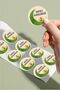 Lucky Ramadan Green and Gold Label, Ramadan Decoration, Gift, Packaging Sticker - 24 Pieces