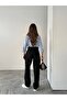 Side Belt Black Baggy Jeans with Buckle Cargo Pocket Detail - 3