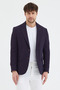 Golex Men's Dark Burgundy Polyviscon Fabric Slim Fit Self-Wiping Mono Collar Sports Blazer Jacket - 3