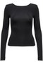 Jdy Women's Long Sleeve Blouse Mila – Deep Back Cutout, Stylish Design