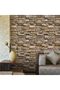 3D Self Adhesive Wall Paper Brick Stone Sticker for Bedroom Livingroom 45 x 300cm