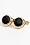 8 cm Hand Made Black Color Tie Handkerchief & Cufflink Gift Set Hset:140 - 2