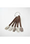 5-Piece Heat-Resistant Silicone Spatula and Brush Set with Wooden Handles - 2