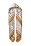 Pastel Mosaic & Floral Blend Pattern Scarf Bandana 50X50 cm - 3