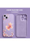 Soft Silicone Phone Case with Butterfly Pattern and Velvet Camera Protections, Compatible with iPhone 15 Plus - 3