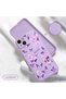Soft Silicone Phone Case with Velvet Camera Protections Compatible with iPhone 14 Plus Butterfly Pattern