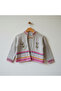 Girl's Embroidered Knitted Cardigan Transitional Knitwear Model