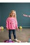 Girl's Neon Color Thin Sweatshirt with Writing - 3