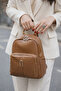 Casual Backpack Soft Leather Multi-Compartment - 3