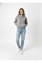 سترة نسائية بغطاء رأس 3-line Crop Sweat - 2