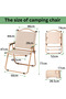𝐎𝐧𝐞𝐃𝐜𝐨𝐫 Heavy Duty Folding Camping Chair - Portable Beach Chair with Armrests & Steel Frame - 2