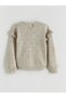 Lcw Kids Brown Crew Neck Girls' Sweater - 3