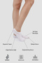 Bamboo Women's Sneaker White Socks Stitch-Free Invisible Ankle Sports Socks Premium 6-Pack - 2