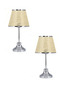 Lamp Shade for Table Lights --2 Pieces-- Metal Base Lighting Lamp with Fabric Head