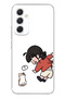 Samsung Galaxy A54 Compatible Forced to Pull Apart Lover - Couple Combination Printed Silicone Case