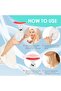Face Massager Against Wrinkles, Face Beauty Device with 3 Modes, 45°C V Face Beauty Meter Face Devi - 4